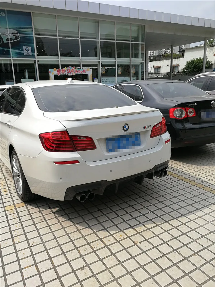 Спойлер для BMW F10 F18 M5 520 525 528 535 2012 2015 спортивный ABS Материал заднее крыло автомобиля