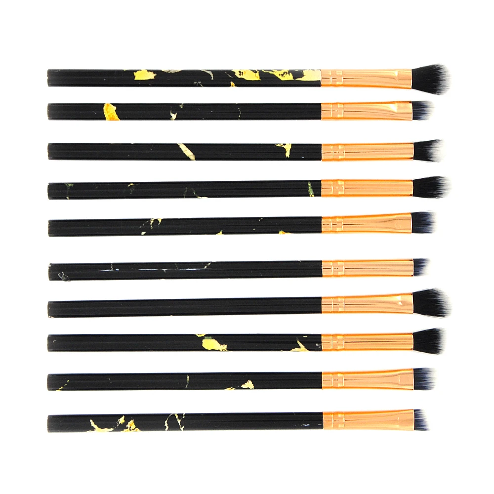 10Pcs Makeup Brush Set Cosmetics Eyeliner Eyeshadow Blush Lip Brushes