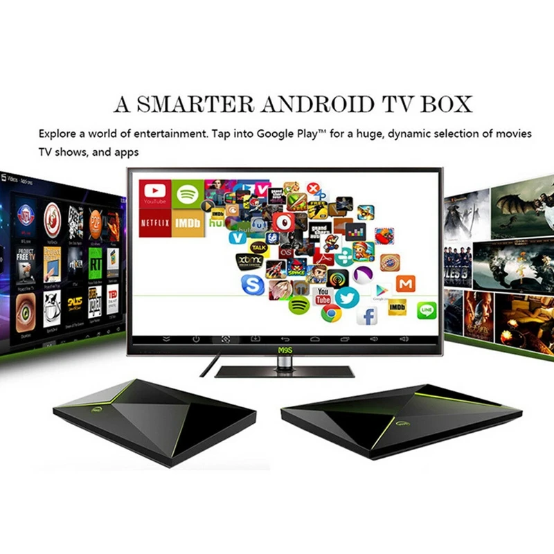 M9S-Z8 Tv Box Wifi 2G+ 8G четырехъядерный Android 6,0 Bt 4,0 Hd W/пульт дистанционного управления L0Y8R