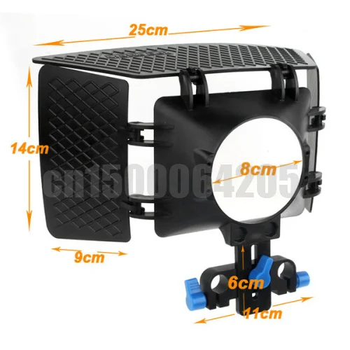 Matte Box Camshade Per 15Mm Rod Della Guida Segue Il Fuoco Rig Cage Movie Kit Per Nikon Per Canon Dslr Camera Camcorder Dvr Dv Registratore