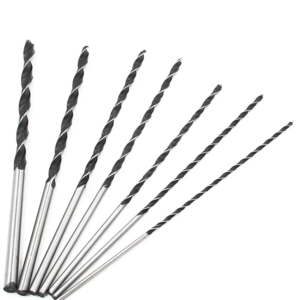 7pcs 300mm Tungsten steel Extra Long Twist Drill Bit Set Woodworking