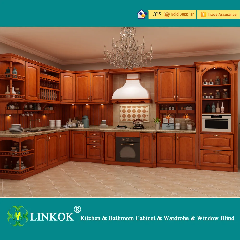 Interior Kitchen Cabinets Made In China linkok furniture dark brown solid wood kitchen cabinets modular cabinet made in china on aliexpress com alibaba group