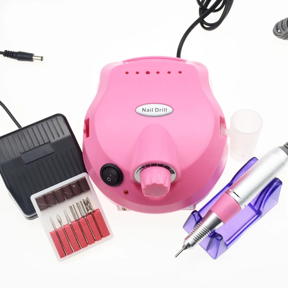 Nail Drill Machine 30000RPM Professional Machine Apparatus for Manicure Pedicure Kit Electric File with Cutter Nail Art Tool