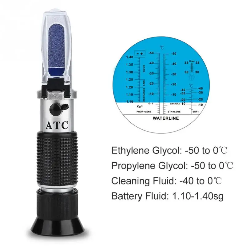Automotive Antifreez Refractometer Freezing Point Battery Fluid Glass