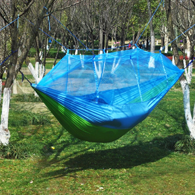 DIY Portable Camping Mosquito Net Nylon Hammock Outdoor Hanging Bed Sleeping Swing