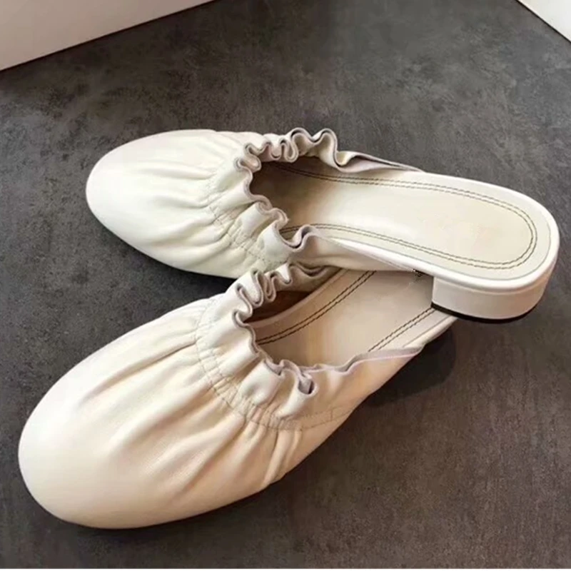 

Designer Slideshow Fashion Summer Sandals Womens Luxury Brand Slippers Genuine Leather Shoes Flats Slippers Women tenis feminino