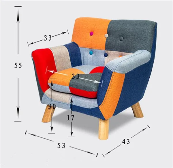 Современный детский диван диване подлокотник стул с обивкой, для гостинной мебель один диван кресло девушка и подарок на день рождения