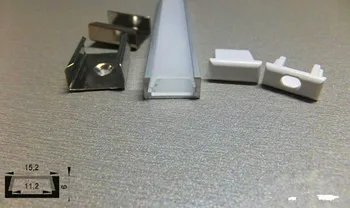 

RA-1506;1M long LED aluminum profile(anodized silver color) with PC cover;for flexibe or hard LED strips