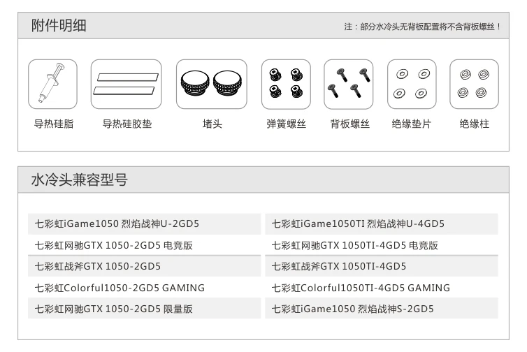 Bykski GTX1050 GTX1050TIcolorful крышка видеокарты блок водяного охлаждения. N-IG1050-X