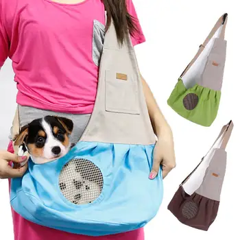 

LanLan Fashion Portable Canvas Carrying Single Shoulder Bag for Small Pets Cat Dog Outdoor Use
