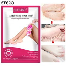 Efero2pcs = 1 пара розовая маска для пилинга ступней для ног увлажняющие носки для педикюра отшелушивающая маска для ног Детский Крем для ног уход за кожей