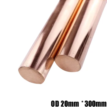 

Copper rod OD 20mm T2 copper strip pure copper solid round rod electrode copper rod tapping mold length 300mm