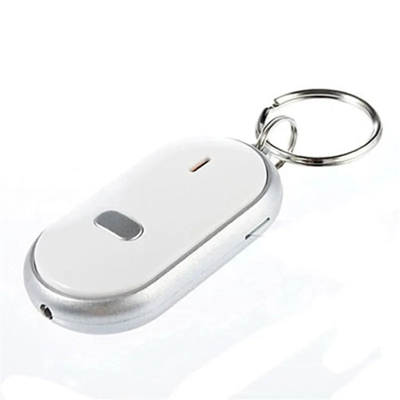 

2018 Limited Clef Led Light Finder Locator Find Lost Keys Chain Keychain Whistle Sound Control + Battery Key Chain