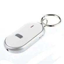2018 Limited Clef Led Light Finder Locator Find Lost Keys Chain Keychain Whistle Sound Control + Battery Key Chain white smart finder key locator anti lost keys chain keychain whistle sound control with led light wholesale