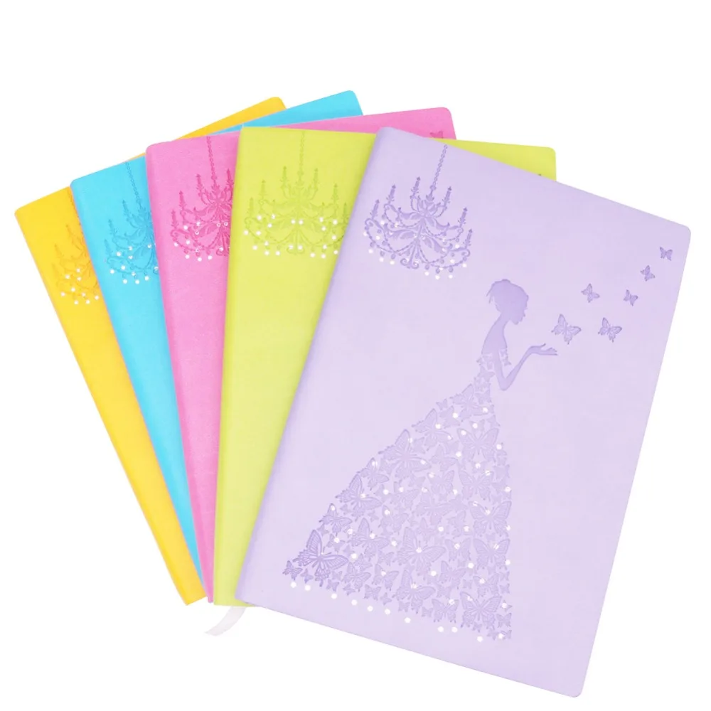 1 шт цветной край свадебный блокнот для девочек Дневник для студентов офисные канцелярские принадлежности подарок школьные принадлежности креативный тренд милый блокнот