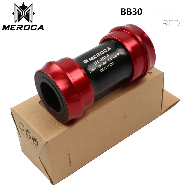 MEROCA BB30 PF30 поворот для SHIMANO коленчатая цепь 24 мм 22 мм керамический подшипник оси пресс Нижний Кронштейн части велосипеда