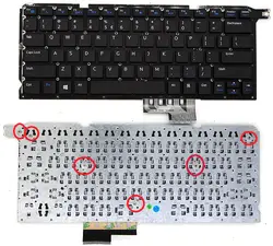 Ssea новый черный клавиатура для Dell Vostro 5460 V5460 Ноутбук США клавиатура без рамки