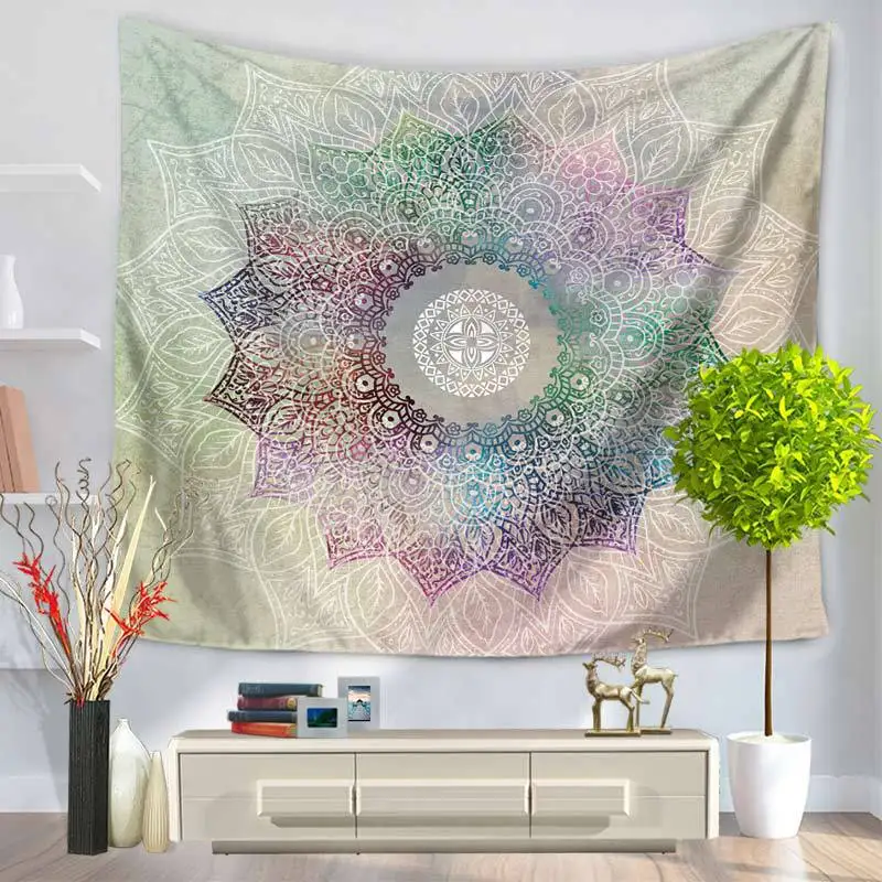 New Colorful Mandala Design Livingroom Wall Tapestry 3 Sizes Soft Hanging Topestry Floor Carpet 1pc Home Decor Tapestry Yoga Mat
