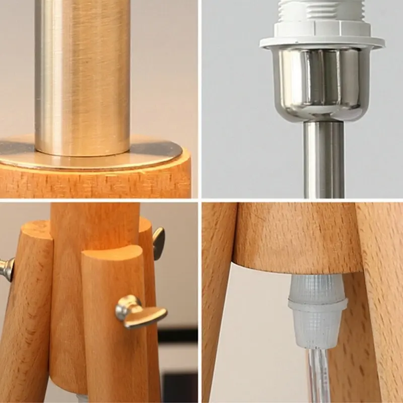 Современный светодиодный красивый деревянный дизайн торшеры стоящая лампа Япония с тканевой тенью для гостиной спальни столовой кабинета