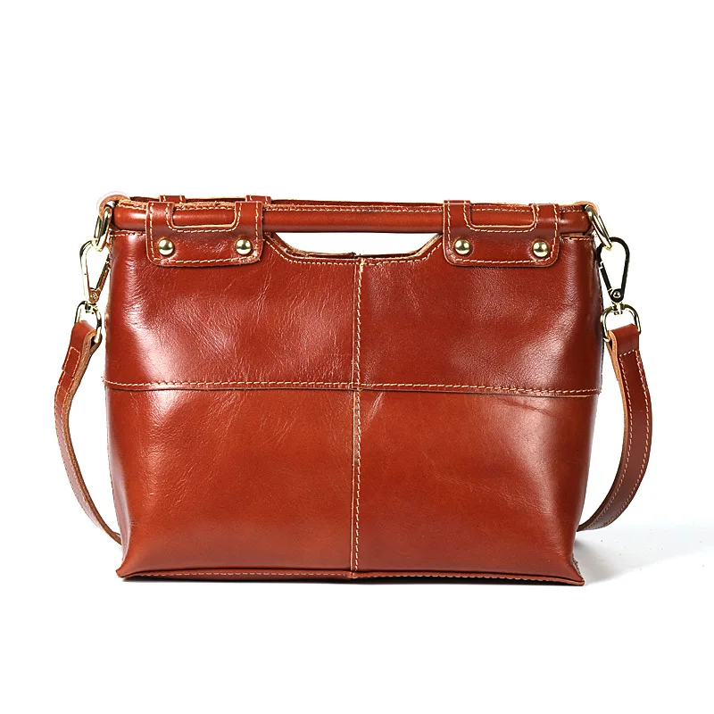 Wholesale Retail Casual Genuine Leather Messenger Bag Handbags Leather