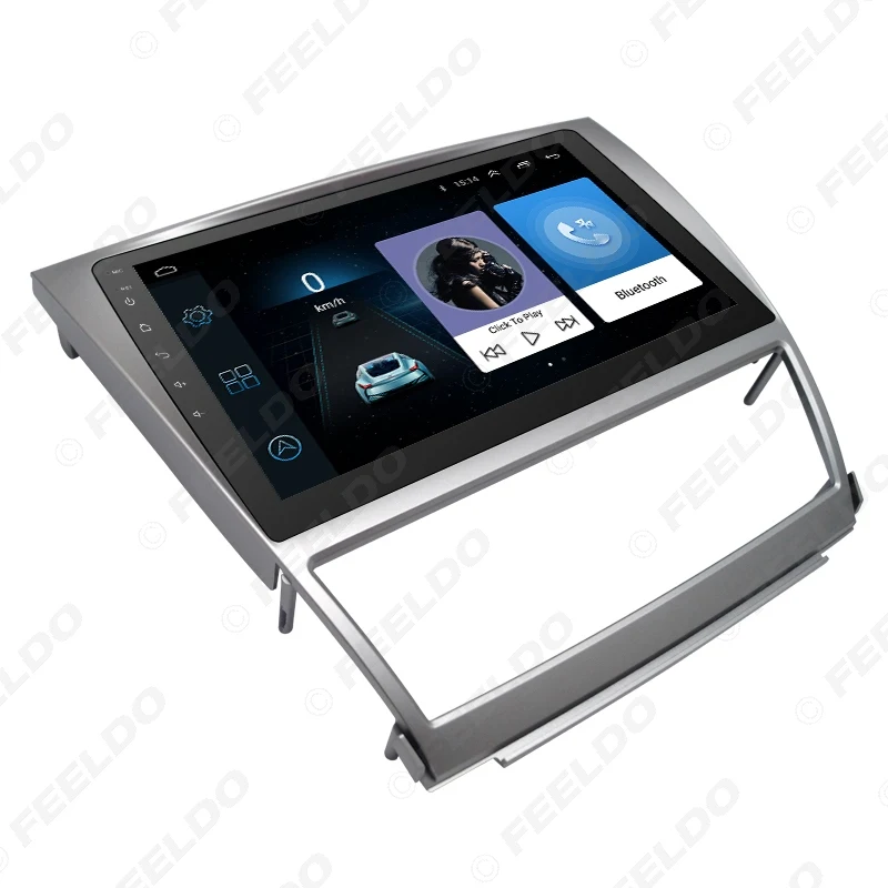 Best FEELDO 10.2 inch Bigger HD Screen Android 6.0 Quad Core Car Media Player With GPS Navi Radio For  Toyota Camry XV40/Daihatsu 17