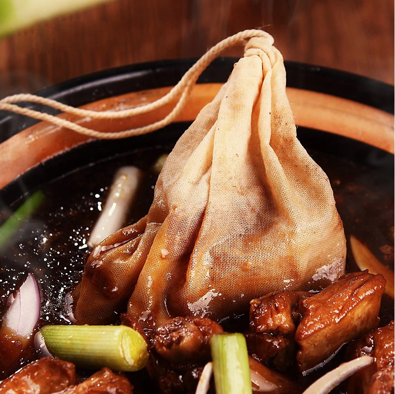 20pcs/lot Multifunctional Cotton Drawstring Strainer Reusable Chinese