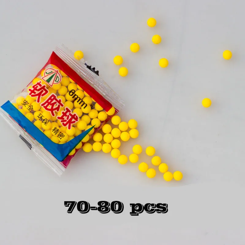 

6MM Gun Bullet Toys for Shooter Game Gun Accessories 70-80Pcs Outdoor Toys for Children