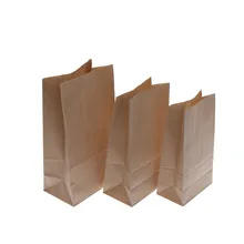 3 tamanhos 10 pçs/set venda Quente sacos do presente da Festa de Casamento Favor Tratar do Bufete dos doces Saco de papel de Embrulho de Papel Kraft Envelope sacos(China)