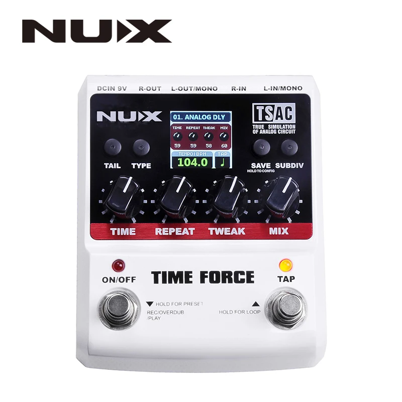 NUX Time Core Deluxe педаль с задержкой гитарный эффект педаль с петельным замком тон True Bypass режим обновления