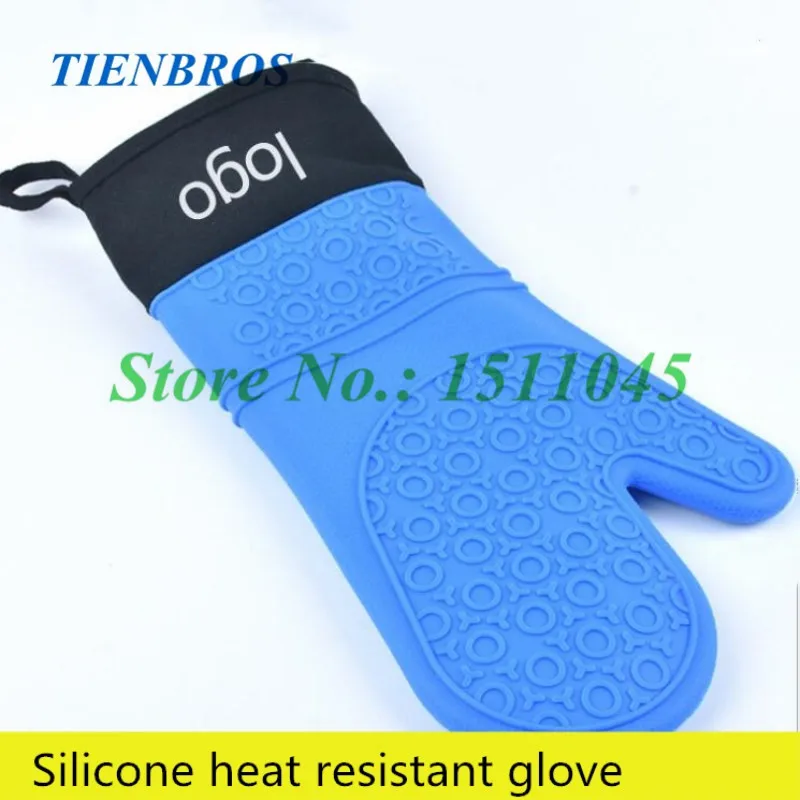 Silicone Oven Mitt Heat resistant glove Extra Long Oven Mitts with
