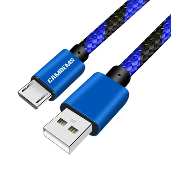 

CAMDEMS Fabric Nylon Braided 2A Charging Cable Auspicious Clouds Patterns Micro Data Sync 3ft For Samsung S8 Plus S7 S6 500pcs