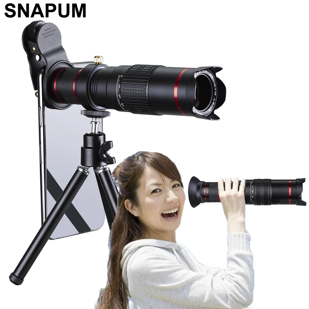 SNAPUM сотовый телефон мобильный телефон HD 4 K 22x камера зум оптический телескоп телеобъектив для samsung iphone huawei xiaomi