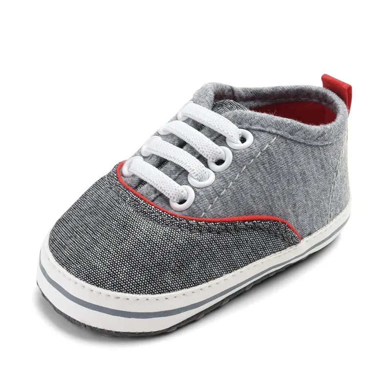 

Byfumay First Walkers Infant Baby Girls Boys Pram Canvas Crib Shoes Soft Sole Newborn Baby Boys Shoes Sneakers Prewalker
