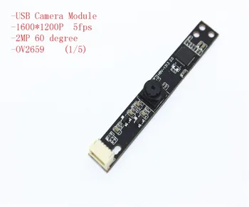 

5 PIN USB2.0 Camera Module 2MP 5FPS Sensor OV2659 Mini Camera 60 degree With Standard UVC Protocol