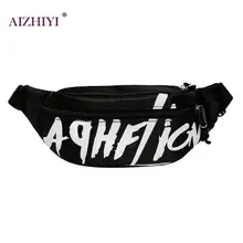 Стильная поясная сумка для мальчиков и девочек; Повседневная парусиновая сумка на ремне для колледжа; повседневные нагрудные сумки на молнии; Женская поясная сумка; модная поясная сумка