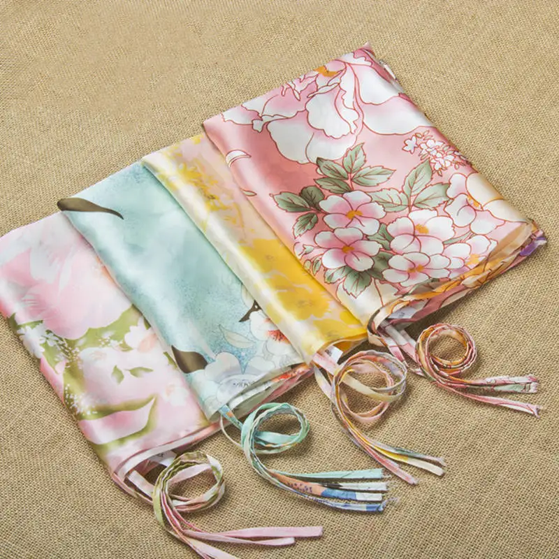 

NEW Free shipping 100% pure silk pillowcase pillow towel pillow sham cover floral printed stardend queen king