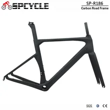 Spcycle 2019 New Road Bicycle Carbon Frame 700*28C Carbon Road Bike Frame Di2 & Machinery Racing Bike Carbon Frameset BB386 customized carbon road frame 2018 racing cycling carbon bike frame 3k 1k aero road bicycle frameset xdb shipping available