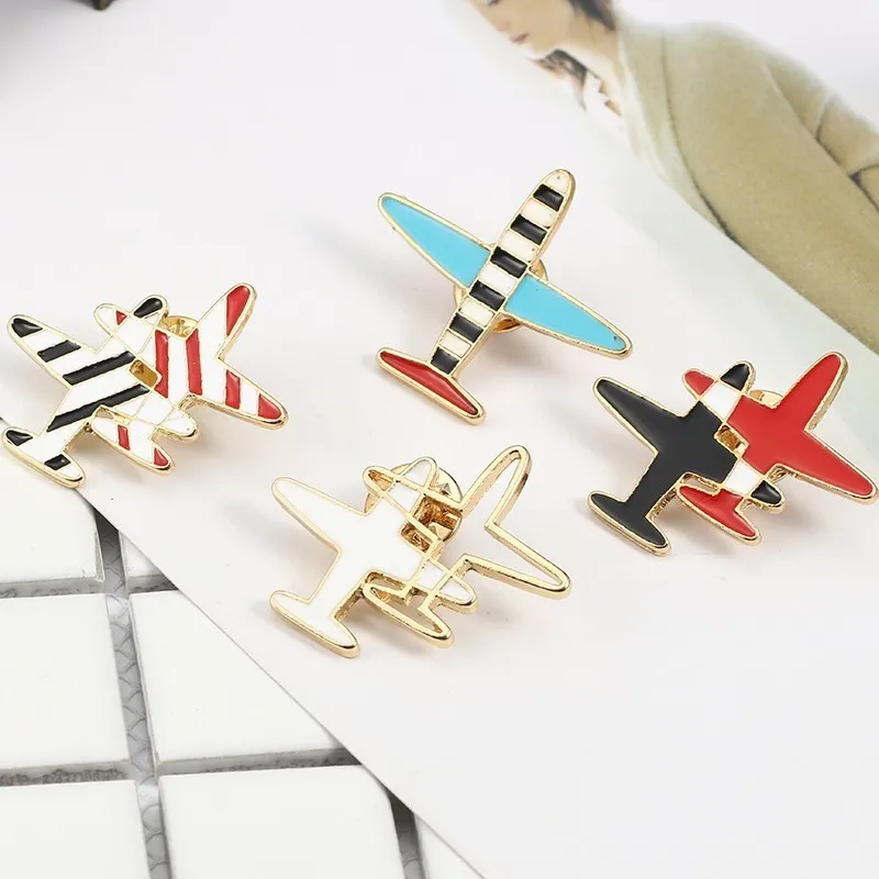Fashion-Airplane-Brooch-Enamel-Pin-Cartoon-Tiny-Colorful-Aircraft-Air-Plane-Brooches-Women-Denim-Pins-Button (2)