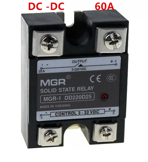

Mager SSR 60A DC-DC Solid state relay Quality Goods MGR-1 DD220D60
