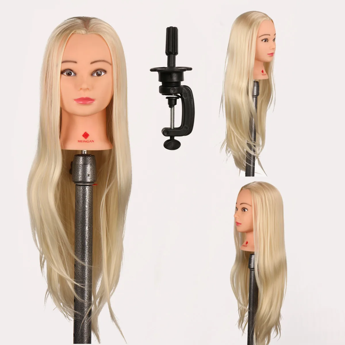 29 inch Hair Salon Hairdressing Training Practice Model Mannequin Doll Head With Clamp Holder New