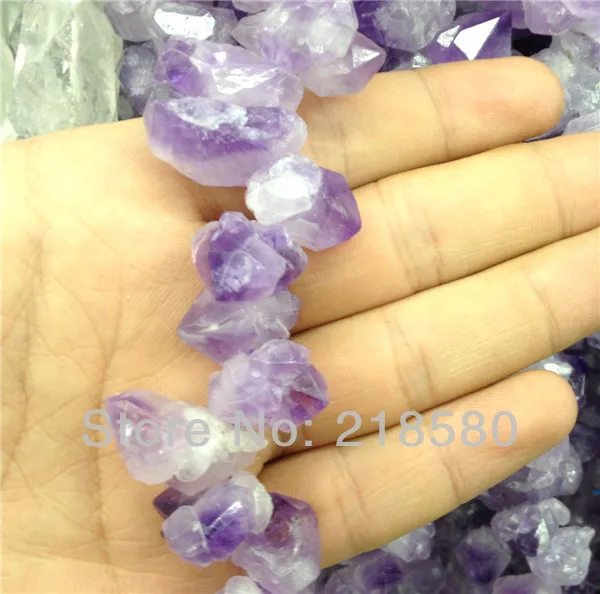 Slb061 Natural Rough Quartz Amethysts Nugget Beads,raw Purple Crystal
