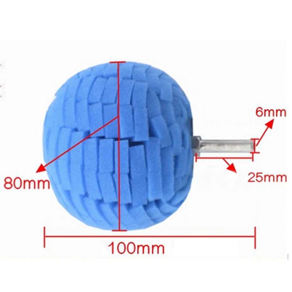 Автомобиль губка мяч воск и полировка для ступицы полировка колеса стальное кольцо Деталь полировки пластины круговой губки
