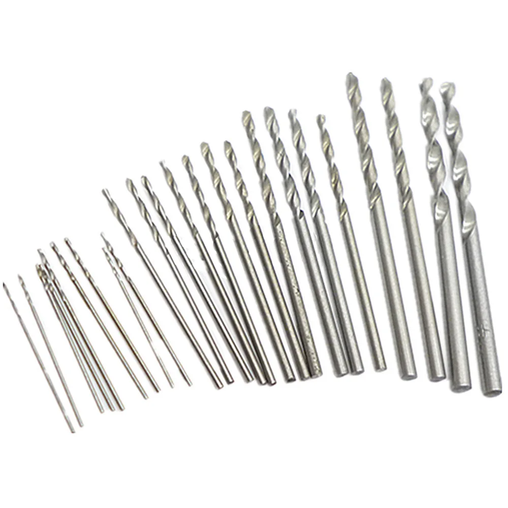 Flexsteel 25PCS HSS High Speed Steel Mini Manual Hand Twist Drill Bits Set 0.5MM-3MM Flexsteel 25PCS HSS High Speed Steel Mini Manual Hand Twist Drill Bits Set 0.5MM-3MM