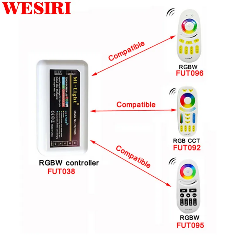 Milight 2 4 GHz зонный RGB CCT RGBW контроллер светодиодной ленты и зоны сенсорного RF пульт