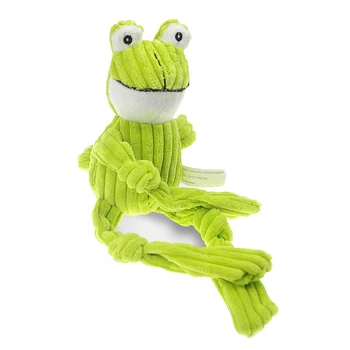 

Short Plush Dog Toy Squeaker Pet Items Good Quality Stuffer Corduroy Frog Toy Puppy Production Big dog toys
