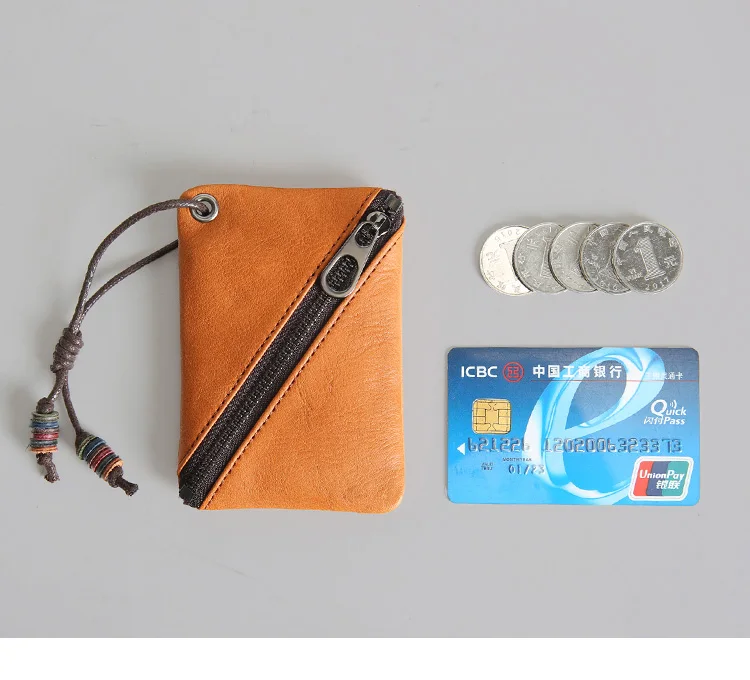 SIMLINE, винтажный кошелек из натуральной кожи для монет, сумка для мужчин и женщин, маленький мини тонкий кошелек, кошельки, держатель для карт чехол, карман для мужчин и женщин