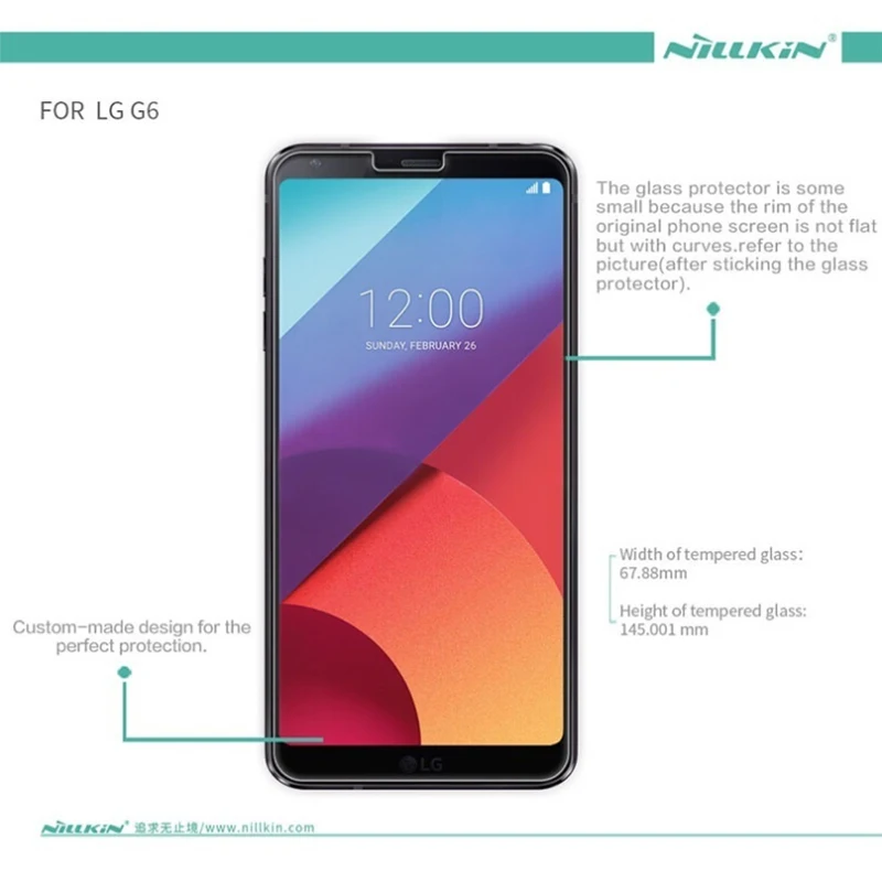Nano закаленное стекло для lg g6 nillkin 9H Анти-взрыв H/H+ профессиональная защитная пленка для lg g6 H870 защита экрана