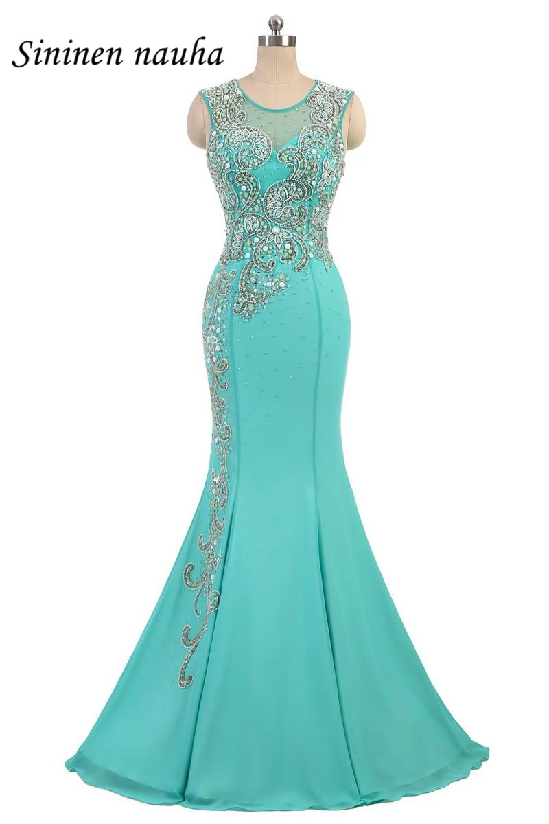 aqua mermaid dress