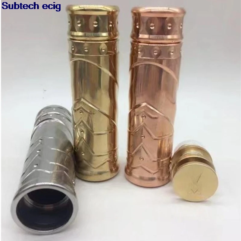 Новый мех мод TOTEM 24 мм SS латунь медь 18650 батарея 510 резьба гибридный механический