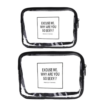 

Waterproof Make Up Bag Transparent Bag Clear Travel Cosmetic Wash Bags PVC Zip Case